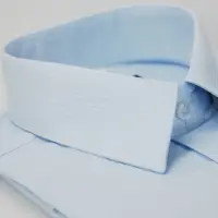 在飛比找momo購物網優惠-【金安德森】藍色吸排窄版長袖襯衫