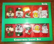 1998 WB Studio Looney Tunes 10 Christmas String Lights Bugs Taz Tweety NEW!