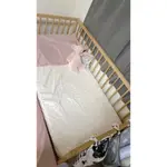 「二手」IKEA 嬰兒床+床墊+保潔墊+床包（3款）/ 6件組限台中自取
