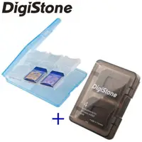 在飛比找PChome24h購物優惠-DigiStone 多功能記憶卡收納盒12片裝(藍色) + 