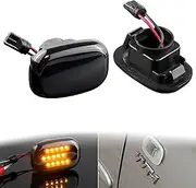 ZUXIM 2pcs, for Lexus, for GS GS300 RX300 RX330 RX350 RX XU1 Dynamic Side Marker Sequential Indicator Light Smoked Amber Canbus Directional Lights (Size : 2pcs No Dynamic)