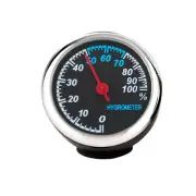 Electronic Clock Mechanical Steel Core Pointer Luminous Hygrometer Car