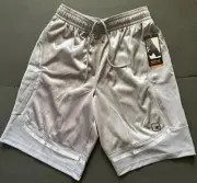 AND1 Men’s Basketball Core Shorts S Sleet Grey & Silver 11” Inseam New w/ Tags