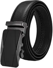 [Generic] Men's Leather Belt Automatic Buckle Business Casual Belt