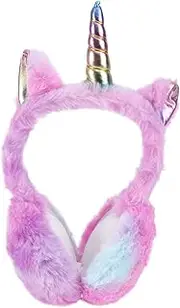 [FYHDASTA] 1PC Earmuffs Toddler Ear Muffs Winter Unicorn Horn Headband Winter Ear Warmers Easter Basket Filler Winter Ear Protection Ear Warm Protector hat Plush Woman Ski Board Outdoor Hats