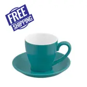 36x Coffee Cup & Saucer Aqua 200mL Bevande Cono Tea Hot Chocolate Cups Drinks