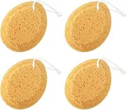 OAFVRKSLR 4PACK Bath Sponge for Children, Bath Sponge for Adults, Baby Bath Bomb, Honeycomb Sponge Rubbing Bath Towel for Household Bath Supplies