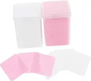 400Pcs Eyelash Glue Cleaners Wipes Assorted Color Glue Residue Remover Pads for Safe and Efficient Eyelash Extension Cleaning