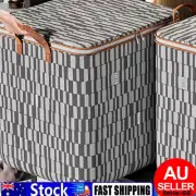 140L/180L Foldable Storage Box Crushed Steel Frame Clothes Quilt Toys Organizer⊙