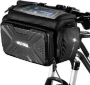 4L Rainproof Bike Handlebar Storage Bag with Touch Screen Use for MTB Mountain