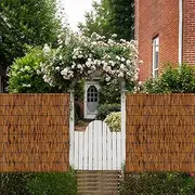 [TENTONUP] Reed Fencing, 4FT x 16.4FT,Bamboo Privacy Fence Screen for Garden, Decorative Fence for Outdoor Privacy Screening, Sun Blocking, Decorative Divider, Brown