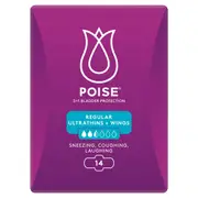 Poise Pads Ultrathins Regular with Wings 14 Pack