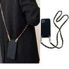 For iPhone Samsung Crossbody Chain Strap Case Back Lanyard Phone Cover Hot Girls