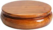 Display Stand Pedestal Round Wooden Display Stands, Delicate Small Round Teapot Base, Wood Bonsai Pedestal Wooden Base, Display Stand Pedestal for Home Office Decoration Bonsai Pedestal (Size : A)