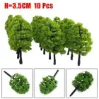Trees for Scale Modeling Pack of Ten at a Height of Three Point Five CM
