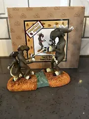 Big Sky Carvers BEARFOOT Bears Mountain Moose’s Tug O War Figurine Figure W/Box