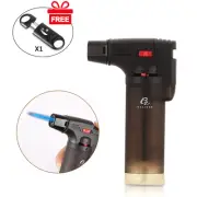 Galiner Single Jet Flame Cigar Lighter Plastic Butane Refillable Cigar V-Cutter