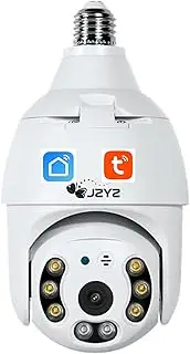 3MP Tuya Smart Life Outdoor Bulb Lamp Camera WiFi IP PTZ IR Night Vision Home Security Auto Tracking Video Surveillance