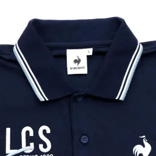 【LE COQ SPORTIF 公雞】HiCOOL吸濕排汗法式經典長袖POLO衫 男款-藏青色-LWS21319