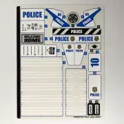 LEGO STICKER SHEET 60141 City Police Station Stickers Decals Rare