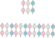 TEHAUX 5sets Marshmallow Shape Charms DIY Alloy Charm for Necklace DIY 6pcs*5