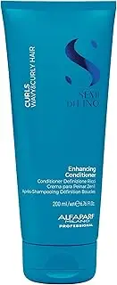 Alfaparf Milano Semi di Lino Curls Enhancing Conditioner - Hydrating, Frizz Reducing - Humidity Protecting, Leave-In Hair Conditioner - 6.76 oz