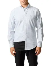 [Rodd & Gunn] Gunn Check Oxford 5 Long Sleeve Sports Fit Shirt in Dusk Blue
