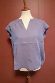 SPLENDID NWT Women's Linen Blend Tunic Top Blue CHOICE: M, L, XL, XXL*FREE SHIP*