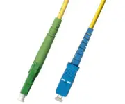 200M (656ft) OS2 LC/APC to SC/UPC Fiber Optic Cable Simplex Singlemode 9/125
