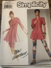 SIMPLICITY #7097 - LADIES PEPLUM TOP - SKIRT & LEGGINGS PATTERN 8-14 FF