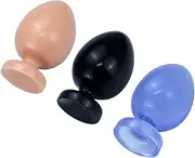 6 Sizes Oversized Anal Beads Butt Plug with Suction Cup Huge Anal Plug Anus Dilator Anal Expansion Anal Sex Toys for Women Men(Black Schwarz,XL)