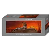 Red Dawn 2000 Piece Panoramic Jigsaw Puzzle Heye New