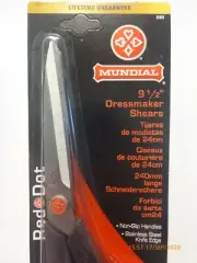 Mundial Signature Fully Forged Steel Dressmaker Shears Scissors Tailors Sewing