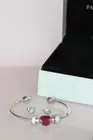 NEW 2018 PANDORA BE MINE OPEN BANGLE BRACELET CHARM EARRINGS GIFT SET SZ 2 med