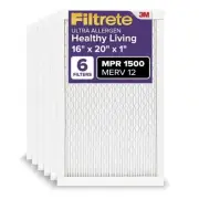 Filtrete 10x20x1 AC Furnace Air Filter, MERV 12, MPR 1500, CERTIFIED asthma &...