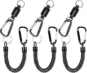 KUOKUO 3pcs Fly Fishing Magnetic Net Release Holder Fishing Lanyard Magnetic Keeper Magnet Clip Landing Net Connector