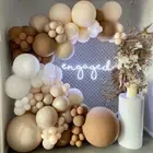 Coffee Brown Balloon Garland Arch Kit Baby Shower Wedding Birthday Party Decor