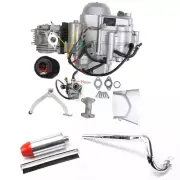 125cc 3+1 Semi Auto Engine Motor+Mulffer Exhaust Pipe Carby for Coolster Go Kart
