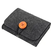 [Generic] Travel Skin Oil Case, Skin Oil Storage Bag for Travel | Oil Bottle Organizer for Indoor and Outdoor Use Skincare Massage Oil Storage Case for Girlfriend Wife, Dark grey, Siehe Beschreibung, See