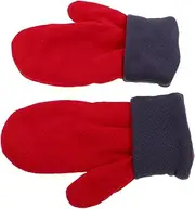 [Generic] Winter Fleece Gloves Warm Mittens for Cold Weather Heated Touch Screen Gloves for Men Fashionable Design Mittens for Skiing