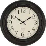 Elegant 18 Inch Bronze Wall Clock with Non-Ticking Mechanism for Peaceful Spaces