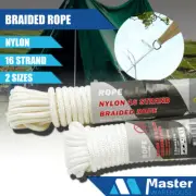 10M Braided Rope Cord Twine Hand Craft Macrame DIY Fishing PET White AU
