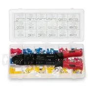 175pc Insulated Wire Terminals Connectors Assortment w/ Stripper Crimper Tool