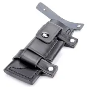 Straight Survival Leather Belt Sheath Scabbard black Color 20 x 6.5 cm Man-made
