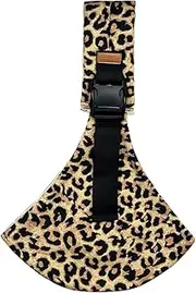 Baby Sling Carrier Newborn to Toddler Adjustable One-Shoulder Design with Hip Seat Support, Labor-Saving Baby Wraps Carrier 10-30 lbs(Pale Leopard Print)