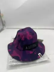 * A BATHING APE Men's ABC CAMO LOGO BUCKET Panel HAT Bape Purple New One Size