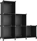 AWTATOS Cube Storage Organizer, Storage Cubes Shelves Bookshelf, 6 Cube Closet O