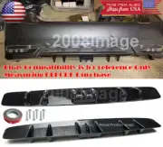 30" x 6.5" Black Rear Bumper Diffuser Splitter Shark Fins Canard Spoiler For BMW