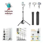 1.7M Complete Camera Tripod for Smartphones Camera Gimbal Stabilizers w/ 0.44...