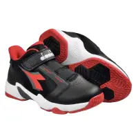 在飛比找蝦皮購物優惠-Diadora超寬楦橡膠大底耐磨止滑專業籃球鞋 黑紅 DA1
